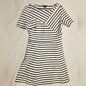 Tommy Hilfiger Black and White Striped Mini Dress